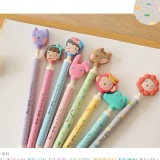 1215 &hearts;韓風Hello小頭怪胎動物繽紛世界按壓圓珠原子筆 0.5mm