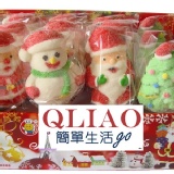 ♥＊進口食品聖誕老公公雪人棉花棒棒糖