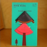♥＊韓國BOOK MARK火車牌彩色聖誕樹皮革包角書籤套 (1組3入)