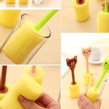 1223 可愛卡通海綿杯刷