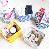 超好收棉麻雜物收納籃