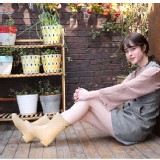 菱格紋防雨防滑雨靴 /防水防風好選擇