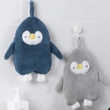 企鵝造型加厚珊瑚絨擦手巾