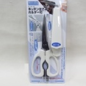 日本不鏽鋼 廚房剪刀ㄒ附套子 吸鐵