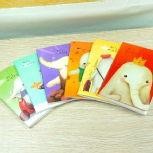 1013 可愛大象王國水彩風格筆記本 日記本 便條本 特價：$15