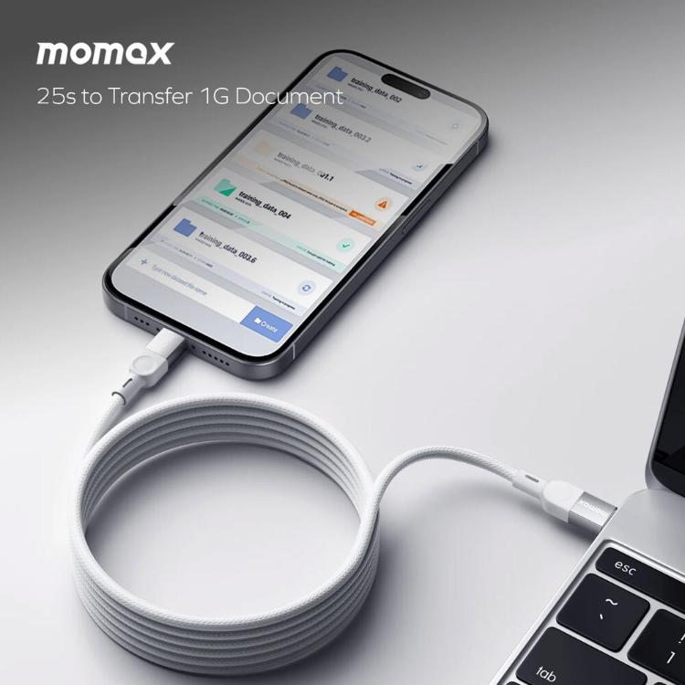 MOMAX Mag Link 1米 USB-C to USB-C 100W USB2.0 磁吸連接線