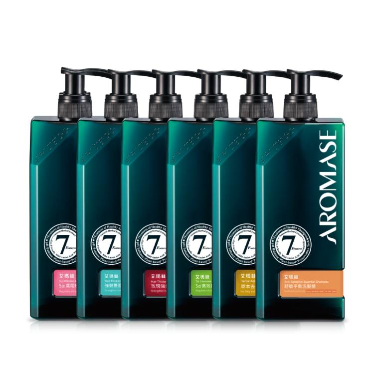 【AROMASE艾瑪絲】洗髮精 400mL (控油/豐盈/去屑 任選)