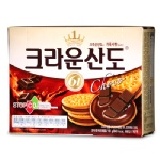 SANDO巧克力夾心餅 新品推廣★買就送5穀養生-黑糯米燕麥25g*12入一包★