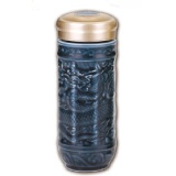 預購中: 9折 乾唐軒 龍蟠富貴隨身杯 雙層/礦藍釉/負離子