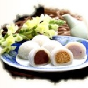 麻糬禮盒~傳統綜合10入 紅豆.花生.芝麻.香芋 特價：$130