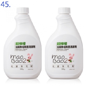 毛寶兔超檸檬浴廁清潔劑500g 補充瓶 x2*