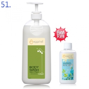 eggshell幸福鈴蘭沐浴乳1000g 按壓瓶（送洗髮乳65g）