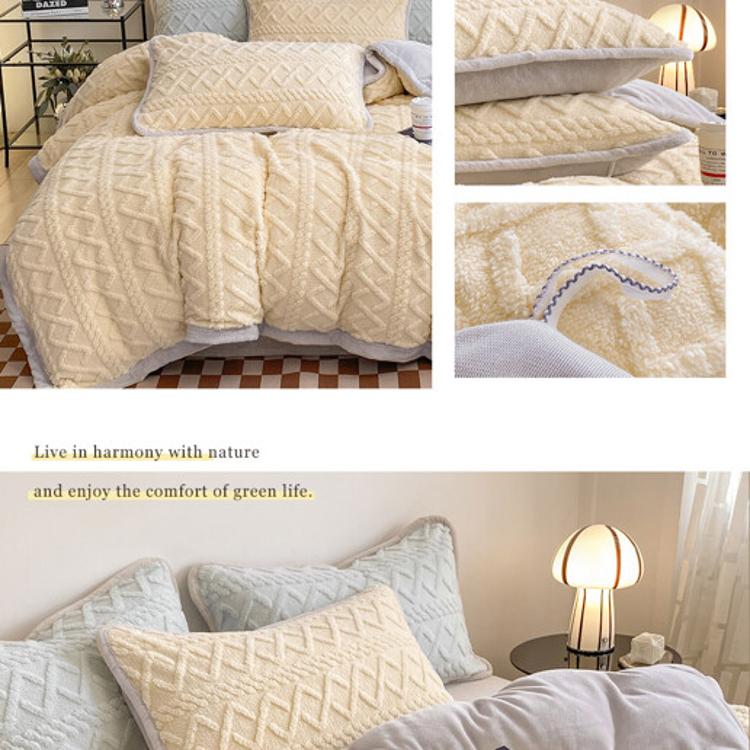 【沐眠居家】法式優雅塔芙絨保暖抗靜電 加大床包被套四件組【任選】即瞬保暖 熱感蓄溫