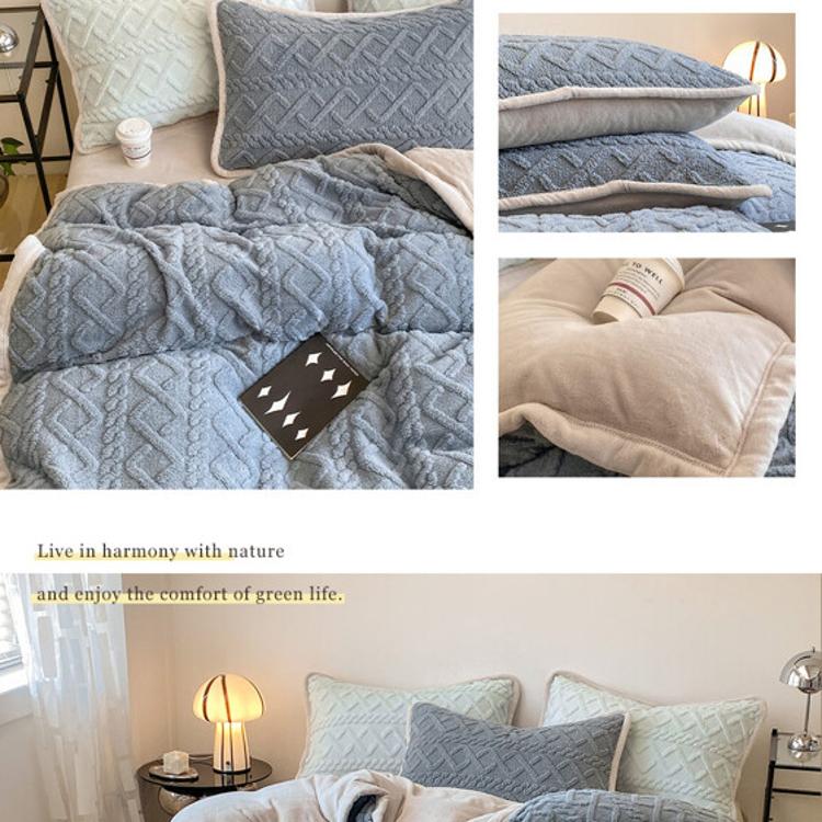 【沐眠居家】法式優雅塔芙絨保暖抗靜電 加大床包被套四件組【任選】即瞬保暖 熱感蓄溫