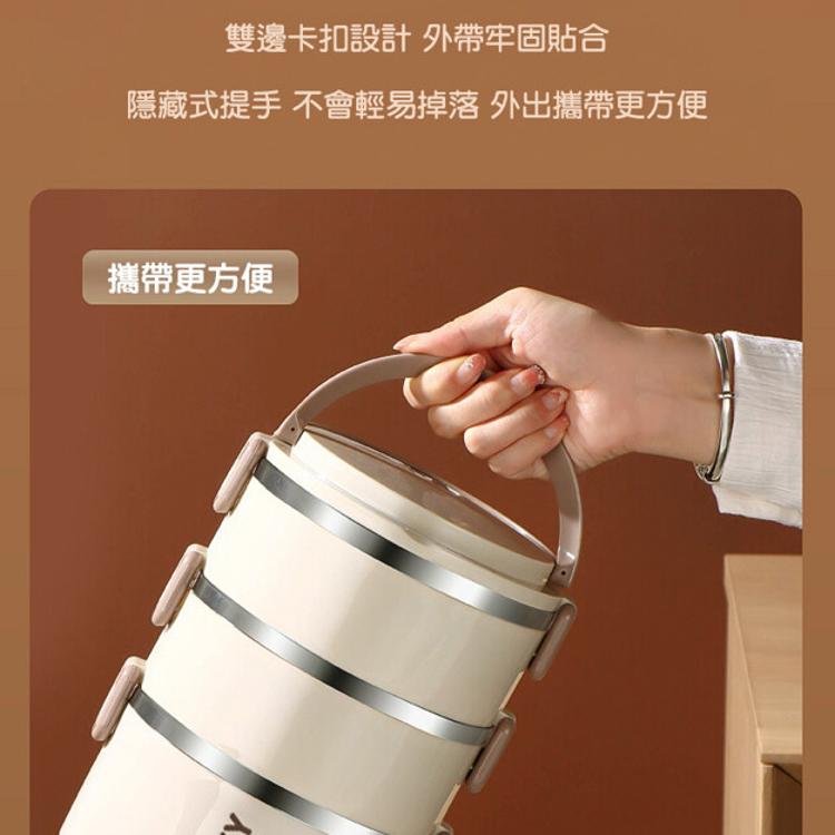 【CityStar】加厚不鏽鋼分層保溫便當盒 (三層款)
