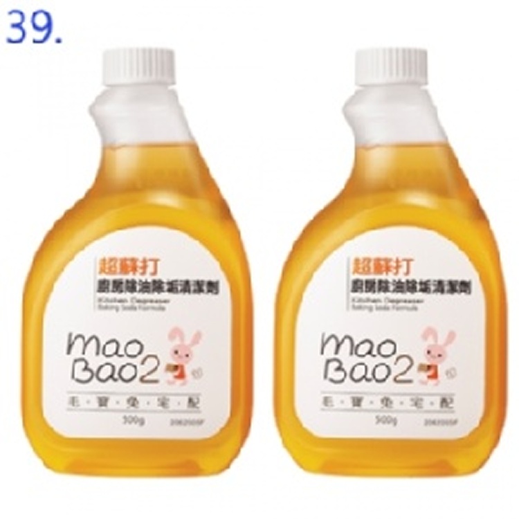 毛寶兔超蘇打廚房清潔劑500g 補充瓶ｘ2*