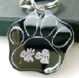 GO-1019腳掌寵物名牌、吊牌、狗牌(免費特殊刻字)狗狗護身符