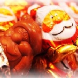 ★糖果☆德國手工聖誕老人巧克力 12/18前下單滿12包免運 聖誕經典限定版.外型討喜.裡面的臉蛋不同外表喔