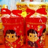 ★糖果☆不二家 儲金桶牛奶糖果 不二家娃娃新年和服圖案儲金版 限量