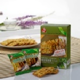 大鎮螺旋藻青蔥手作餅 兩種口味的手作蘇打餅乾，融合成創新滋味！