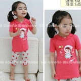 85286-I款粉橘女孩 精選狂跑十色夏天居家服 特價：$190