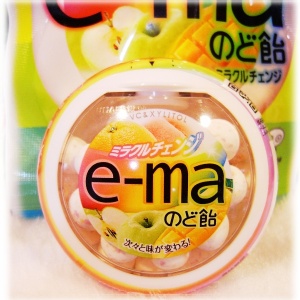 ★糖果☆UHA味覺 e-ma綜合水果喉糖圓罐