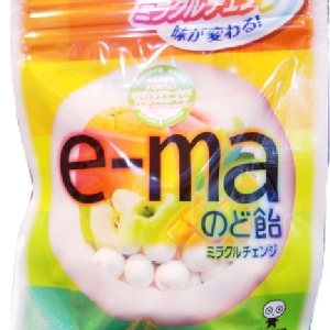 ★糖果☆UHA味覺 e-ma綜合水果喉糖袋裝