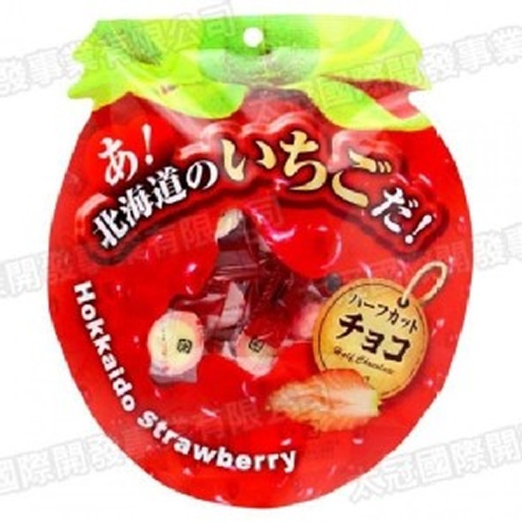 北海道 半切草莓巧克力(圓袋)65g