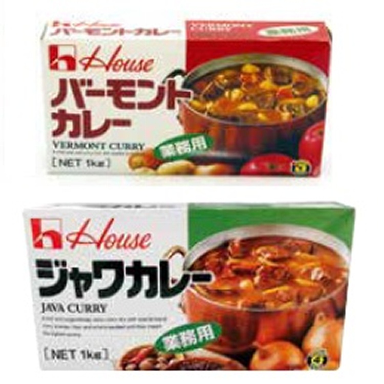 House咖哩塊1kg 佛蒙特(1度/#48928)、爪哇(4度/#25295)