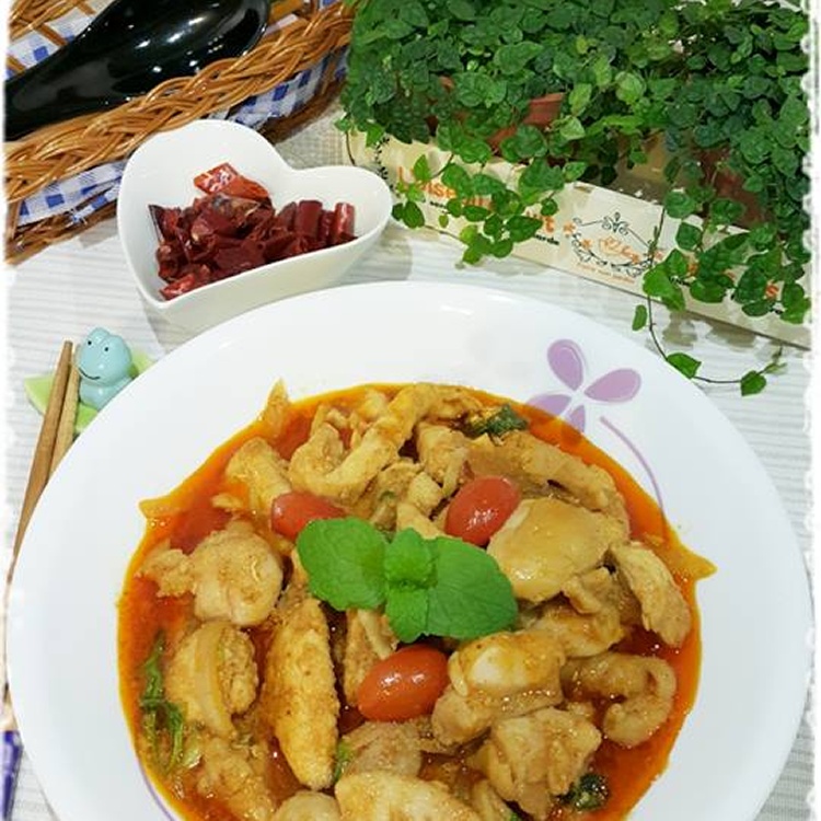 黃咖哩炒雞