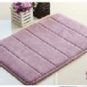時尚珊瑚絨吸水記憶地墊-紫色