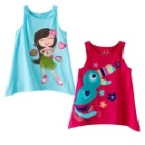 夏威夷風可愛女娃T