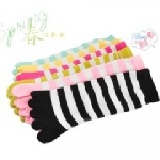 【外貿出口單】日韓 美麗時尚 條紋 女用 五指襪 特價中【注意: 此產品不挑色, 顏色隨機發貨喔】