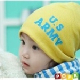 【Beauty Mom預購商品】春季新款 全棉嬰兒針織帽子/兒童帽子/寶寶帽子/美軍印花帽