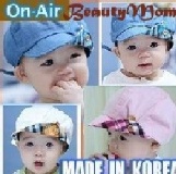 [Beauty Mom]韓國進口兒童帽嬰兒帽 /金喜善女兒帽/太陽帽/翻沿太陽帽 2月新品預購中, 兩色可選