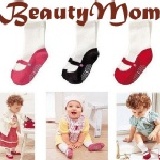 【Beauty Mom】combimini 新款小公主鞋型防滑地板襪子 寶寶全棉襪 |5月新品|