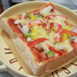 厚片土司披薩 - 三菇彩椒