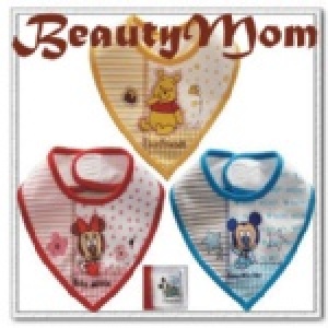 【Beauty Mom】Disney卡通全棉三角巾 圍兜 圍嘴