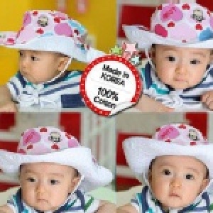 【Beauty Mom】韓國嬰兒童新款/遮陽帽/寶寶時尚牛仔帽/太陽帽 大嘴猴款