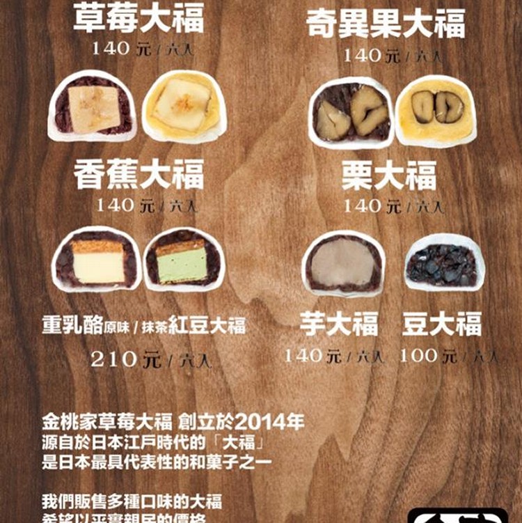 PTT團購熱銷 金桃家草莓大福(紅豆餡)