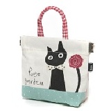 【日本noafamily】玫瑰領結貓壓式零錢包 特價：$340