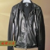 春季眞皮皮衣 BURBERRY真皮外套 時尚休閒立領皮外套 男裝皮衣 M106