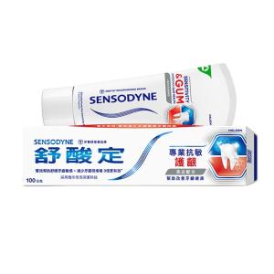 【SENSODYNE 舒酸定】專業抗敏護齦牙膏-亮白配方100g