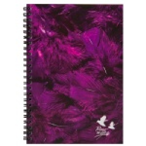 美國O'BON環保甘蔗筆記本(A5)藝術羽毛系列-紫羅蘭