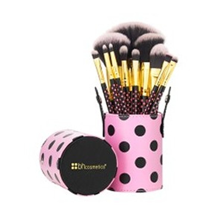 11 pcs Pink-A-Dot Makeup Brush Set | BH