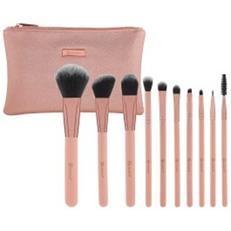 Pretty in Pink 10 Piece Makeup Brush Set