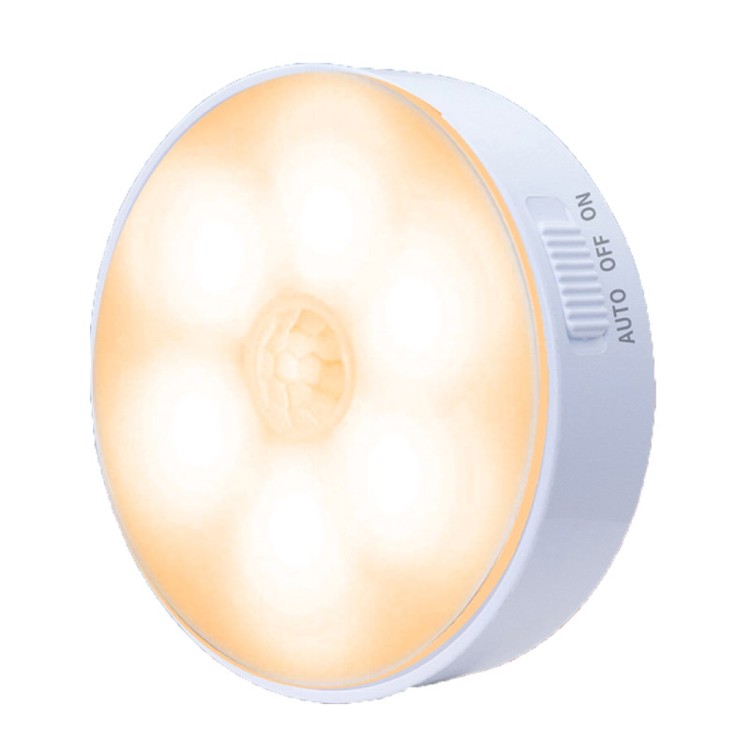 【HL】USB充電智能可調式感應燈-(黃/白)二色可選