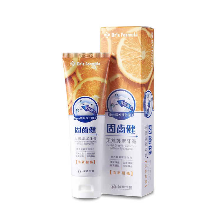 【台塑生醫】Dr's Formula固齒健天然護潔牙膏(清爽薄荷/清新柑橘)110g