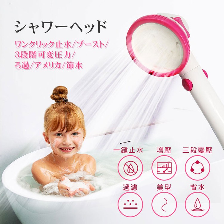 神膚奇肌濾淨全能止水變壓蓮蓬頭