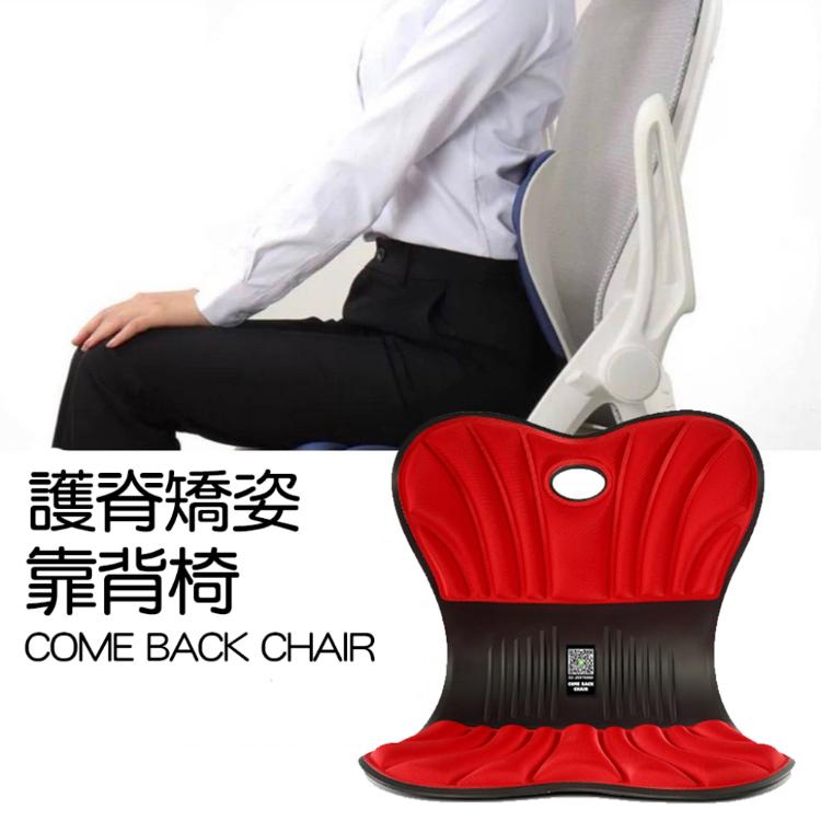 免運!神膚奇肌護脊矯姿靠背椅 come back chair 美體護腰矯正坐墊 標準成人版 41x32x35cm/1.5kg
